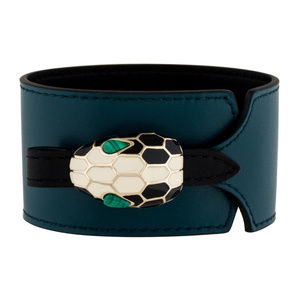 Bvlgari Leather Serpenti Snake Bracelet Bulgari